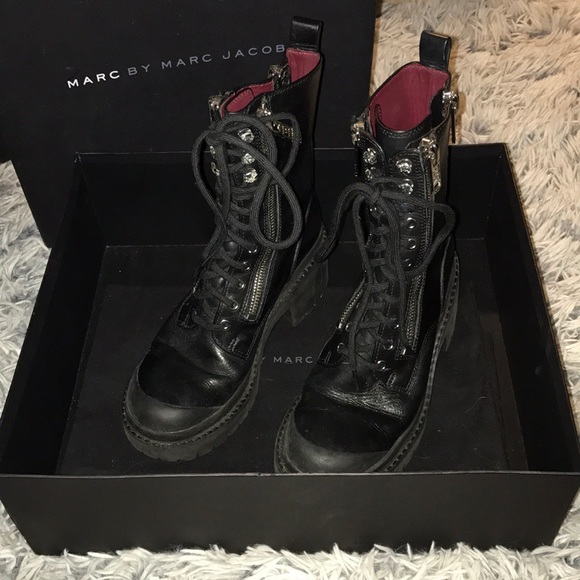 marc jacobs combat boots